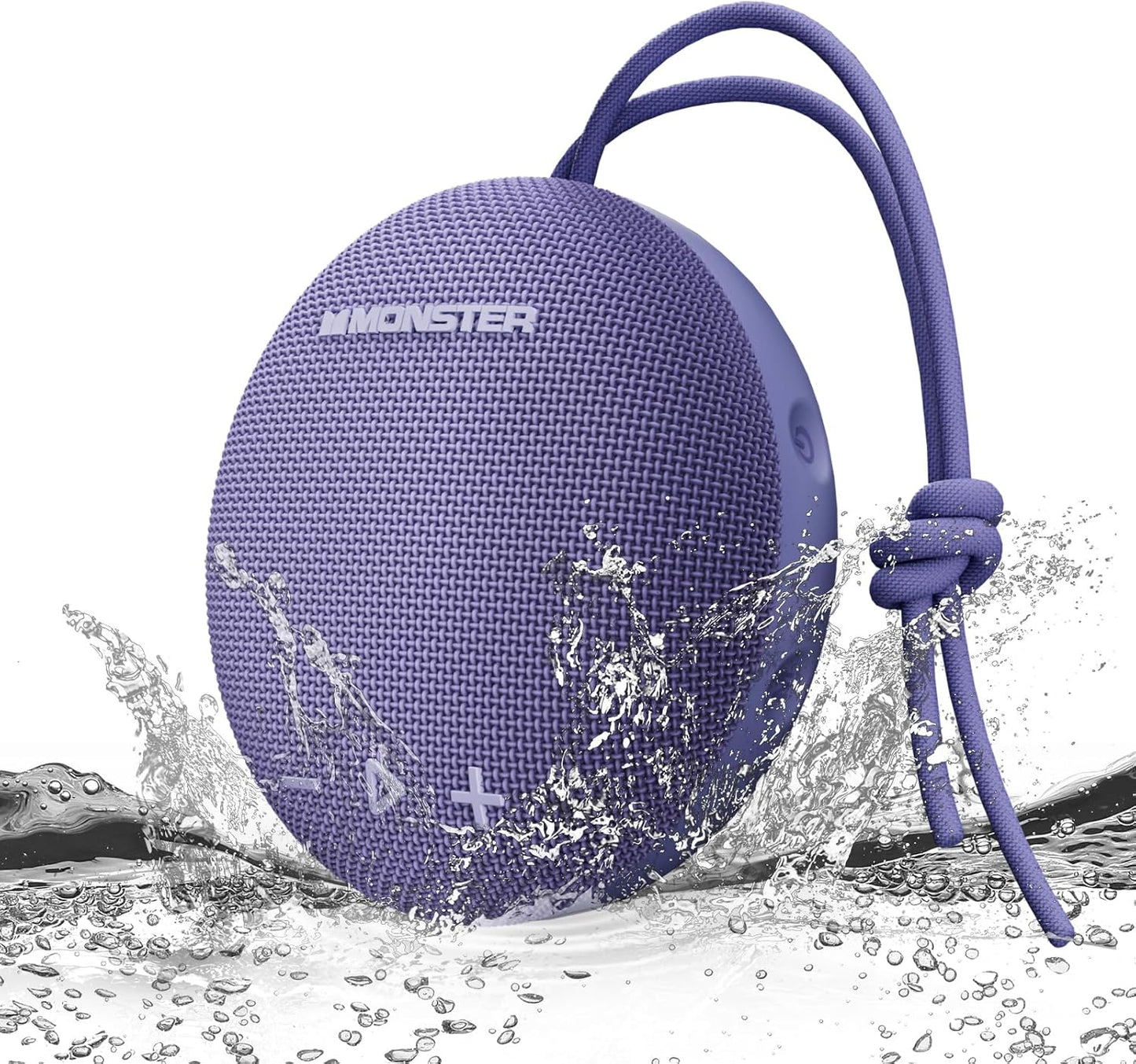 Monster Bluetooth Speaker, IPX8 Shower Speaker Waterproof, Bluetooth 5.4 with Loud HD Sound and Robust Bass, Extra Long Playtime Punchy, for Home, Beaches Portable Wireless Outdoor Speakers