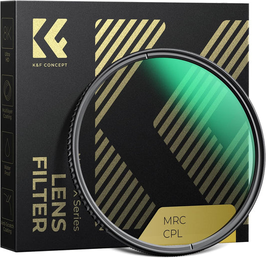 49mm Circular Polarizers Filter, K&F CONCEPT 49MM Circular Polarizer Filter HD 28 Layer Super Slim Multi-Coated CPL Lens Filter (Nano-X Series)