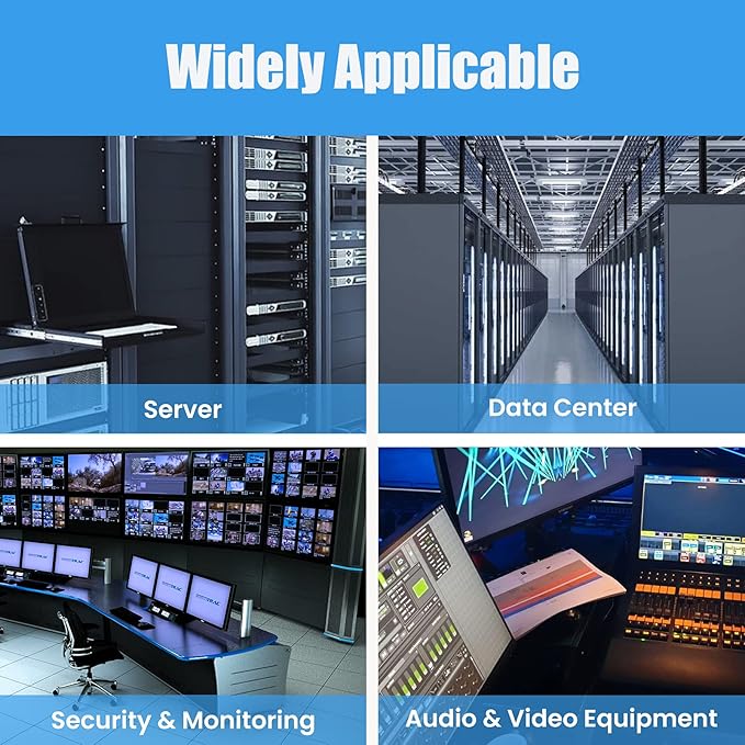 RAISING ELECTRONICS 1U Rack Mount Sliding Keyboard Tray