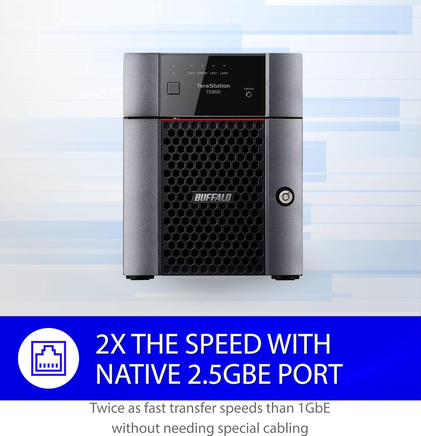 BUFFALO TeraStation 3420DN 4-Bay SMB 16TB (4x4TB) Desktop NAS w/Hard Drives Included Network Attached Storage