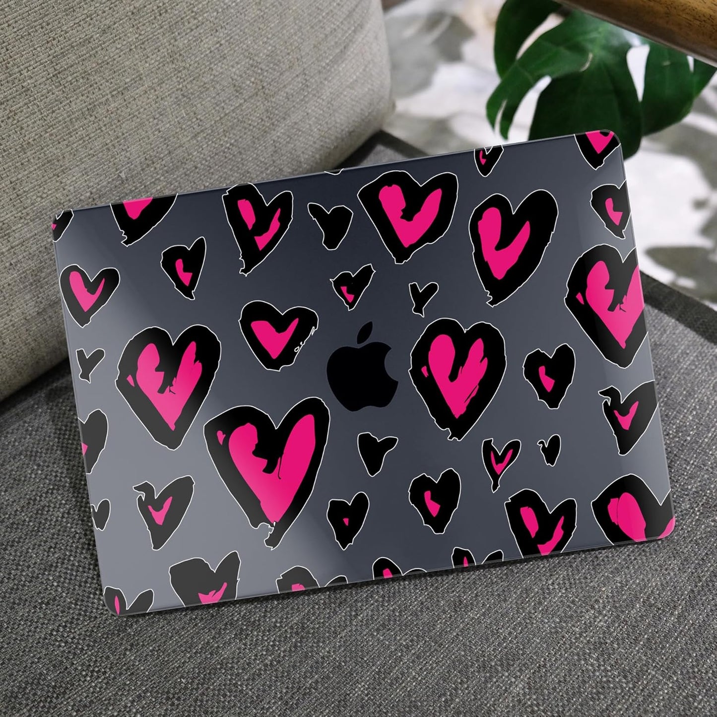 MEEgoodo Case for MacBook Air M4/M3/M2 13.6 inch 2025 2024 2022, Fit Model A3240 A3113 A2681, Compatible with MacBook Air 13 inch, Laptop Hard Shell Case with Keyboard Cover, Handwritten Heart