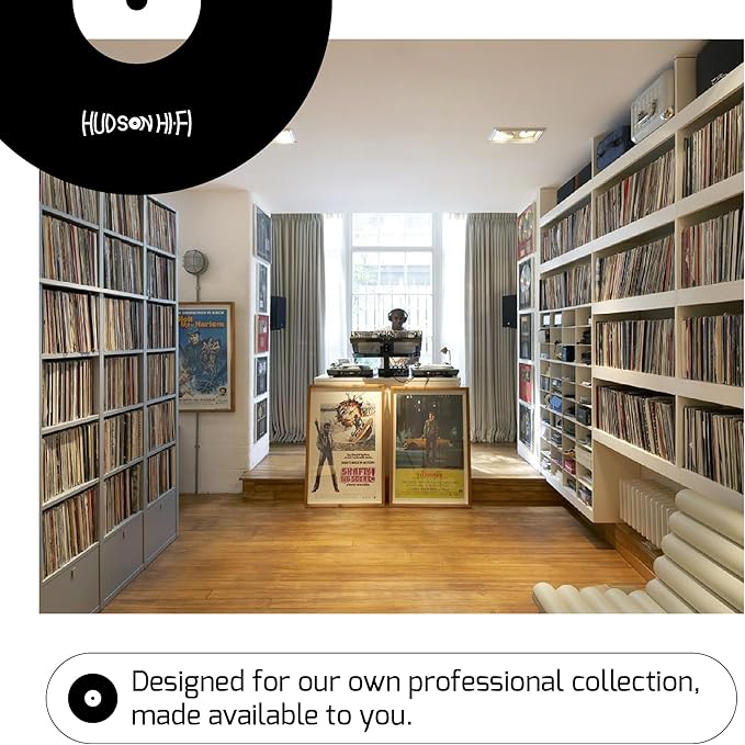 Hudson Hi-Fi Anti-Static Vinyl Record Inner Sleeves 250 Pack - Durable Clear Disc Sleeves- Protect Your LP Albums from Scratches, Dust & Dirt - Acid-Free Rice Paper Interior Disc Covers