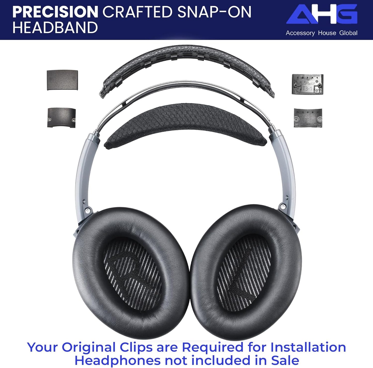 quietcomfort QC35 ii QC35 cool gel headband cushion cover. Compatible with Bose QuietComfort 2023 QC45 QC35 QC35 II QCSE Headphones. Easy DIY Fit | COOLING GEL | EXTRA THICK