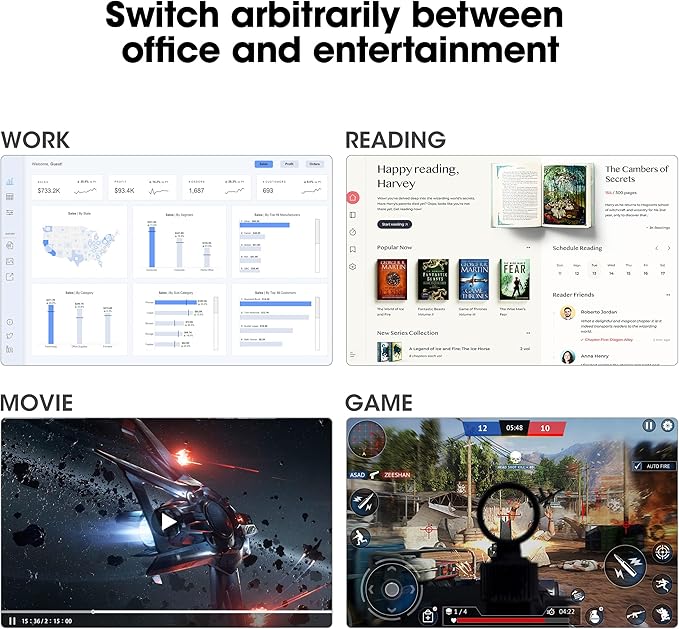 KOORUI 24 Inch 144Hz IPS Computer Monitor Full HD 1920 x 1080p Ultra-Slim Display with HDMI VGA, Adaptive Sync, 99% SRGB, VESA 100x100mm, Eye Care, Tilt, Black, E2411K