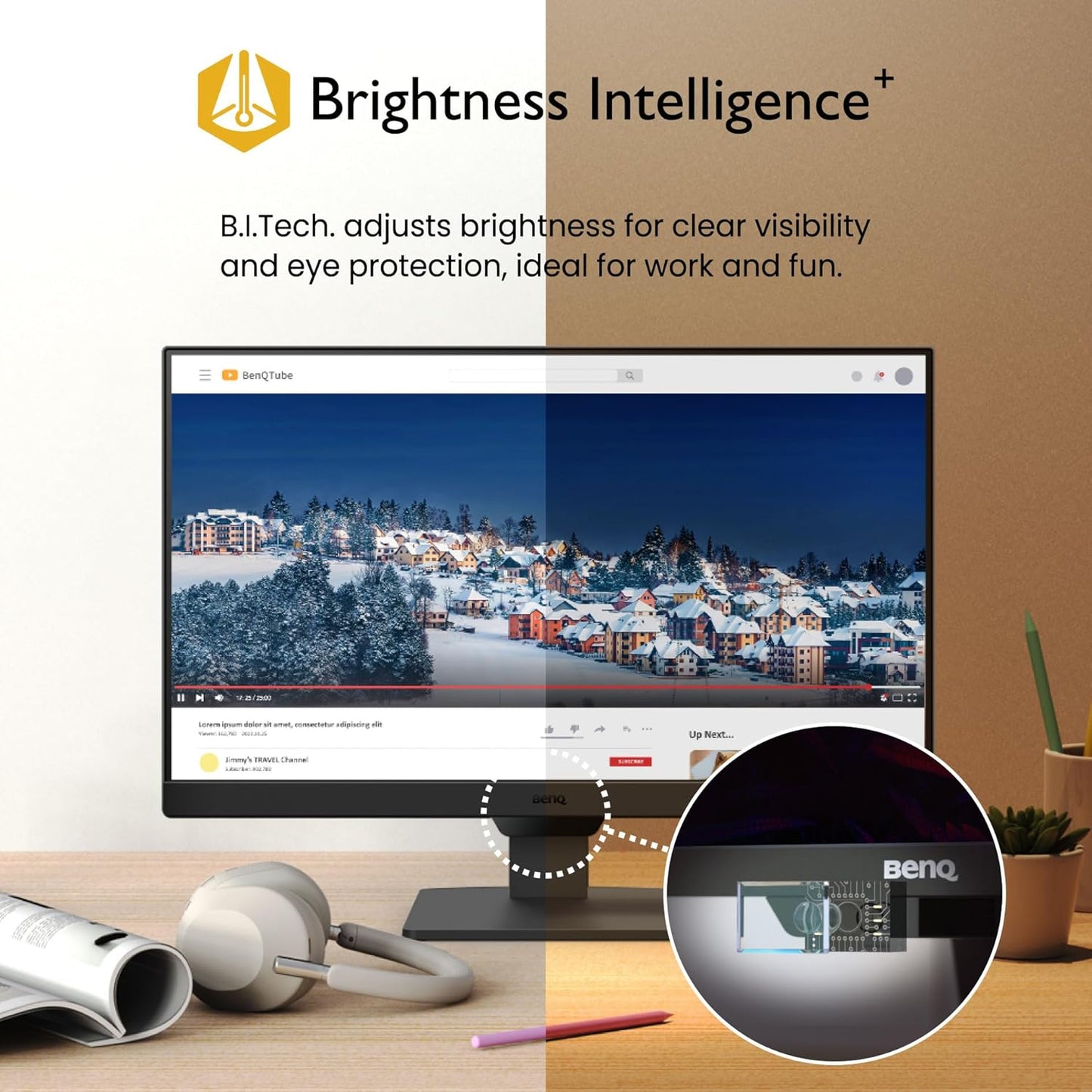 BenQ GW2790 27" Monitor 100Hz FHD 1920x1080p | IPS | Eye-Care | VESA Mount | Thin Bezel | Low Blue Light | Adaptive Brightness | DisplayPort | HDMI x2