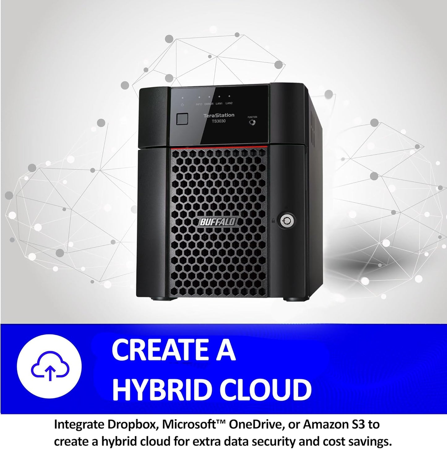 BUFFALO TeraStation Essentials 2025 4-Bay Value Desktop NAS 24TB (4x6TB) with Hard Drives Included