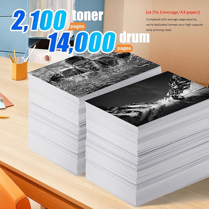 2-Pack TN630 DR630 Black Toner Cartridge and Drum Unit, Replacement for Brother HL-L2300D L2305W L2315DW L2320D L2340DW L2360DW L2380DW MFC-L2680W L2700DW L2705DW L2720DW L2740DW DCP-L2520DW Printer