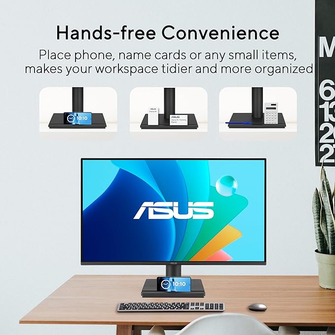 ASUS 24” (23.8-inch viewable) 1080P VA249HG Eye Care Monitor – IPS, Full HD, 99% sRGB, Frameless, 120Hz, Adaptive-Sync, 1ms, HDMI, VGA, Low Blue Light, Flicker Free, Wall Mountable, 3 yr Warranty