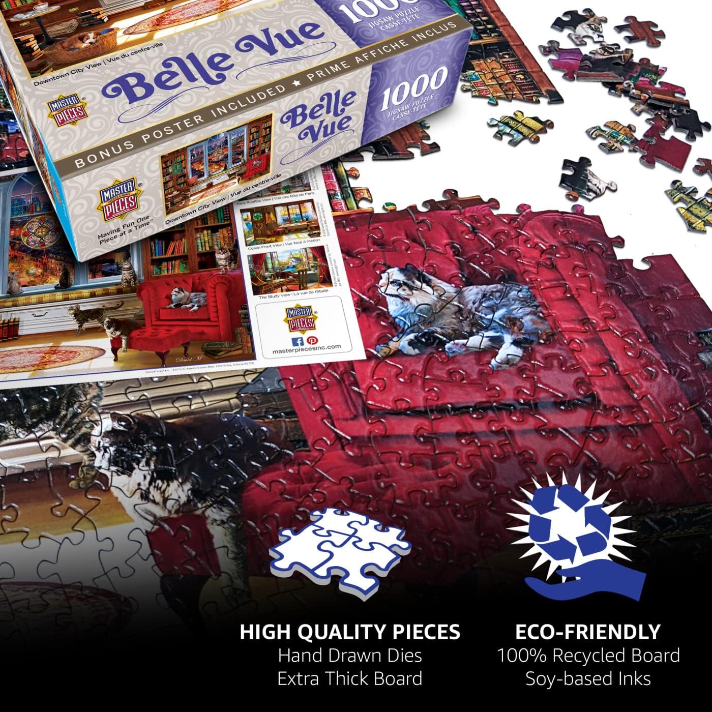 MasterPieces 300 Piece EZ Grip Jigsaw Puzzle - Hidden in The Branches - 18"x24"