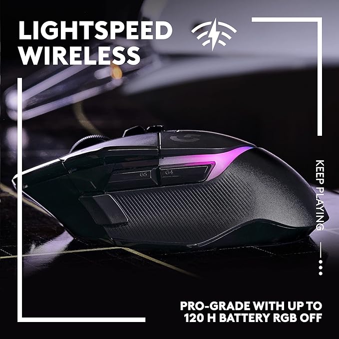 Logitech G502 X Plus Lightspeed Wireless Gaming Mouse + G733 Lightspeed Wireless Gaming Headset - Black