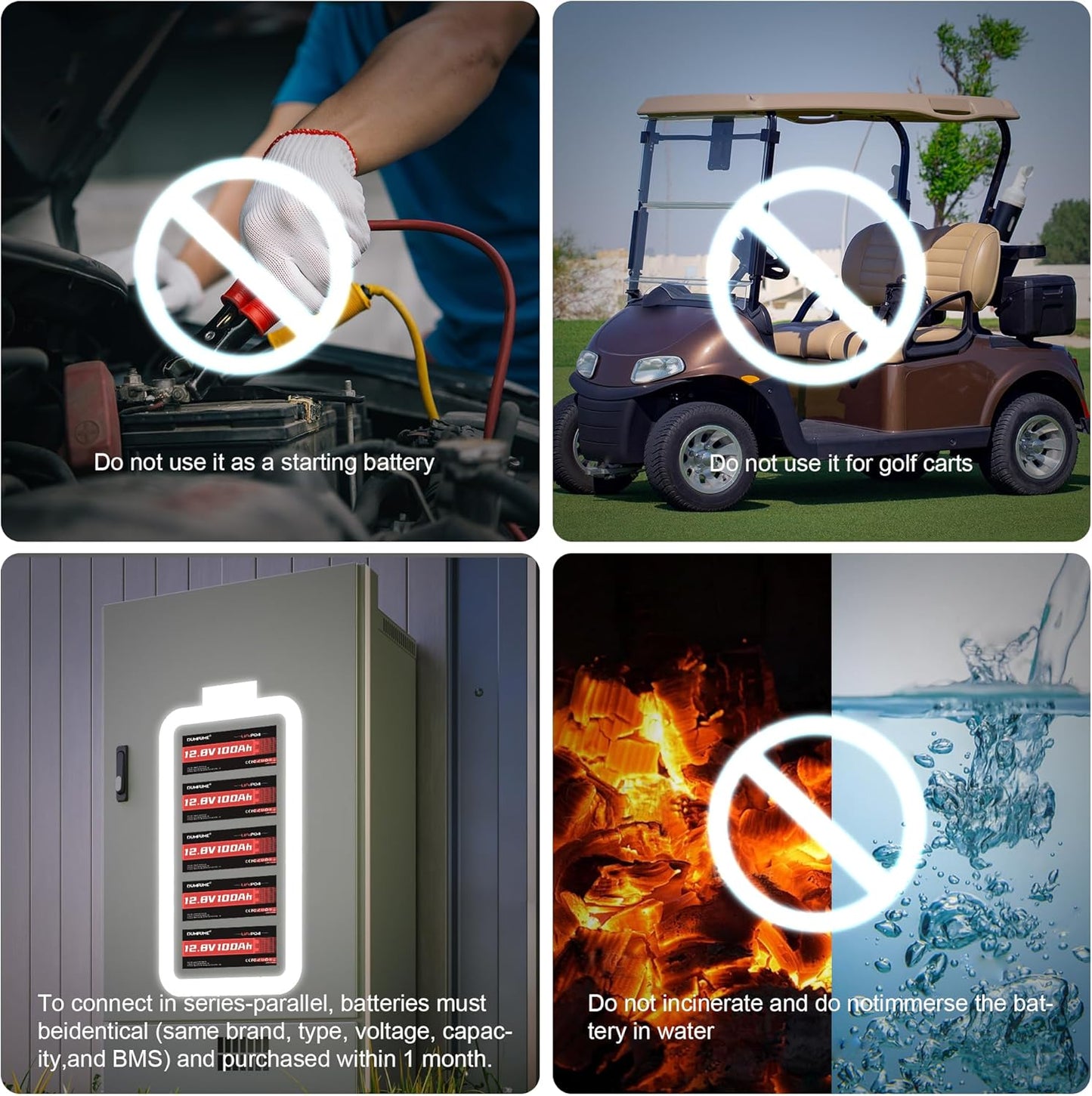 12V 200Ah LiFePO4 Lithium Battery,2560Wh Capacity,Built-in 200A BMS, 15000+ Cycles,10-Year Lifespan, Ideal for RV, Solar Energy Storage,Trolling Motor and Off-Grid Camping