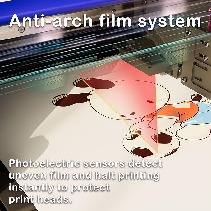 Lancelot A3 M1630 Pro DTF Printer Bundle:A3 Xp600 DTF Machine with Roll Feeder,White Ink Circulation,Built-in Automatic Film Cutter System for T-Shirt Printing(Printer+Laptop+Oven+Consumable)