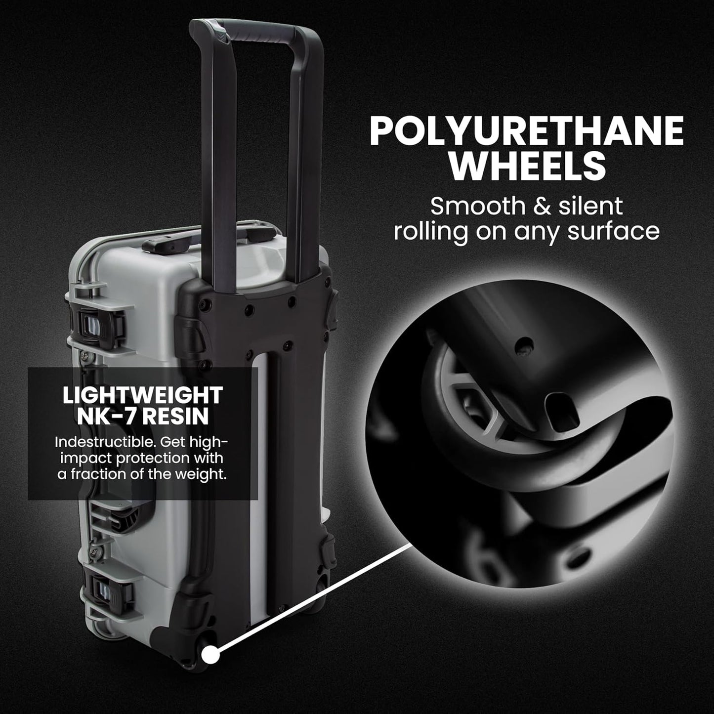 NANUK Wheeled Series 935 Lightweight NK-7 Resin Waterproof Protective Case
