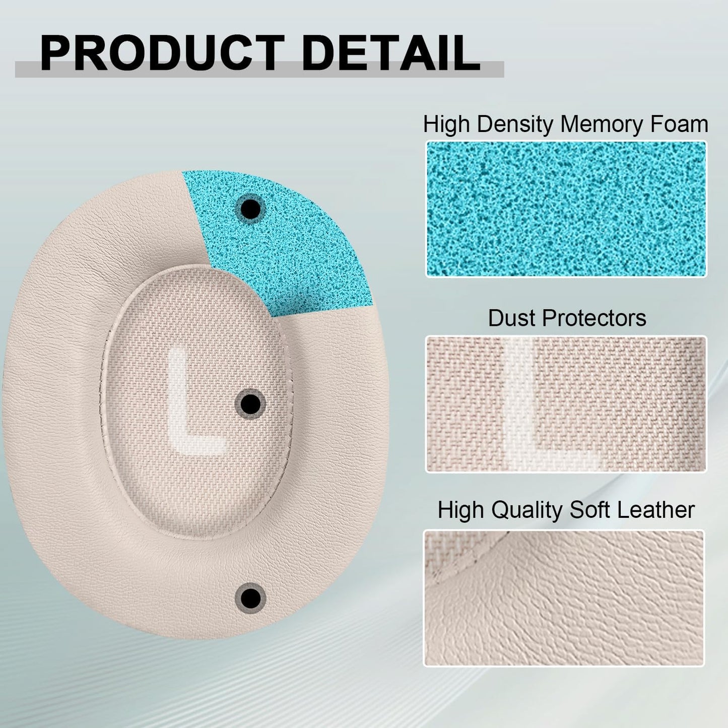 Replacement Ear Pads for JBL Tune 700(700BT)/710(710BT)/720(720BT)/750(750BT,750BTNC)/760(760NC)/770(770NC) Headphones, Headset Ear Cushions, Headset Earpads, Ear Cups Cover (Pink)