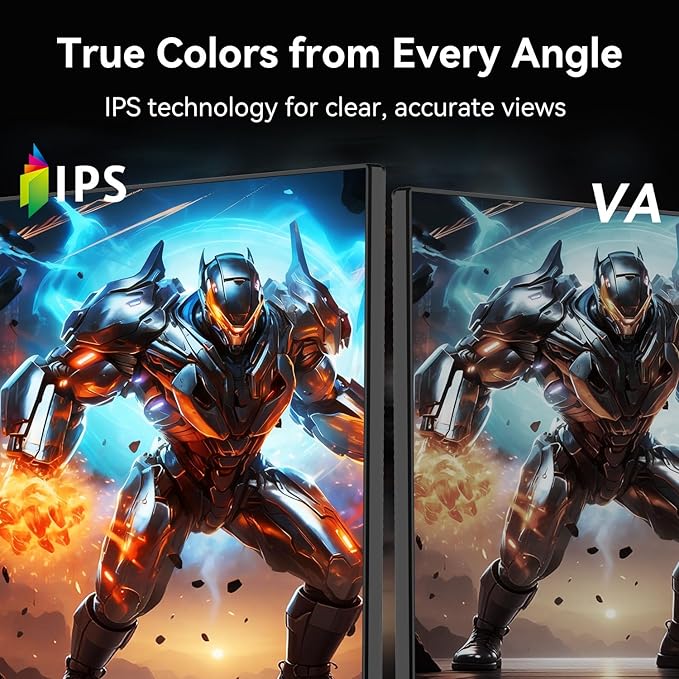 27 Inch QHD 2560x1440 IPS Computer Monitor, 100Hz, 2k Gaming Monitor, FreeSync, HDR10,HDMI,DP, USB VESA (100 x 100mm)