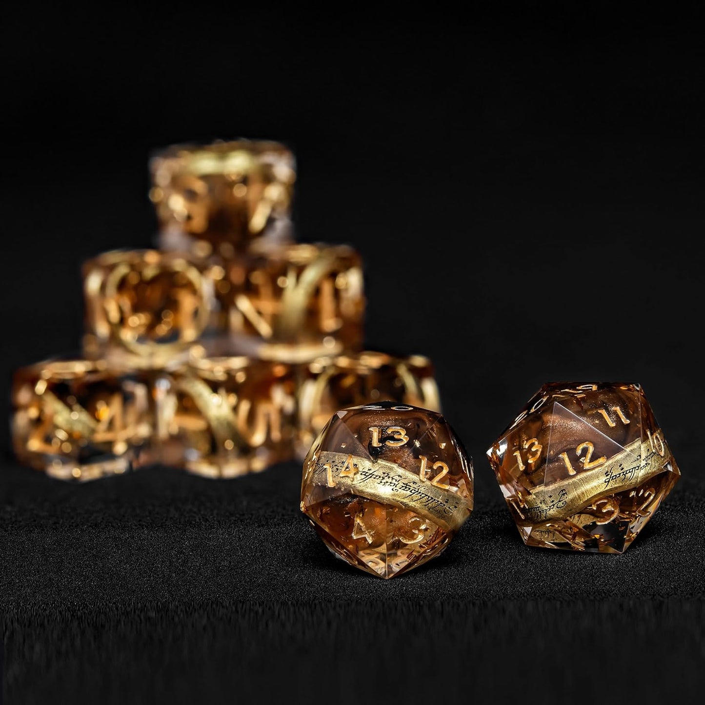 D6 Dice Set – 10× Six-Sided Resin Dice with Themed Designs – 16mm Tabletop for Wargames, RPGs, MTG, and Board Games