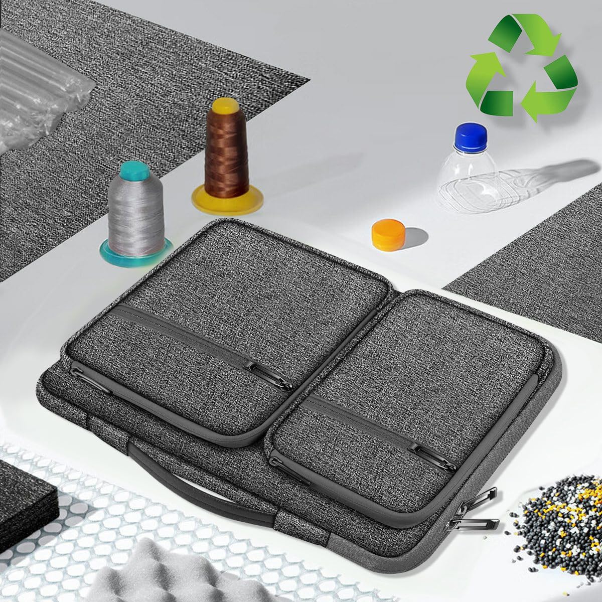 ZINZ Laptop Case 15 15.6 16 inches Sleeve Slim Briefcase Spill-Resistant Handbag for Most Popular 15" 15.6" 16" Notebooks，G01Y01