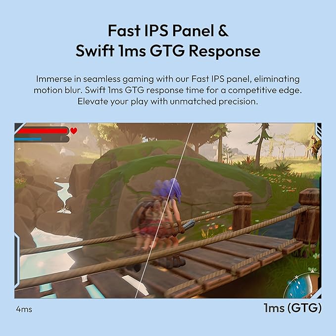 Pixio PX278 Wave Blue 27 inch 180Hz Refresh Rate QHD 1440p Resolution Fast IPS Panel 1ms GTG Response Time Blue Gaming Monitor with FreeSync