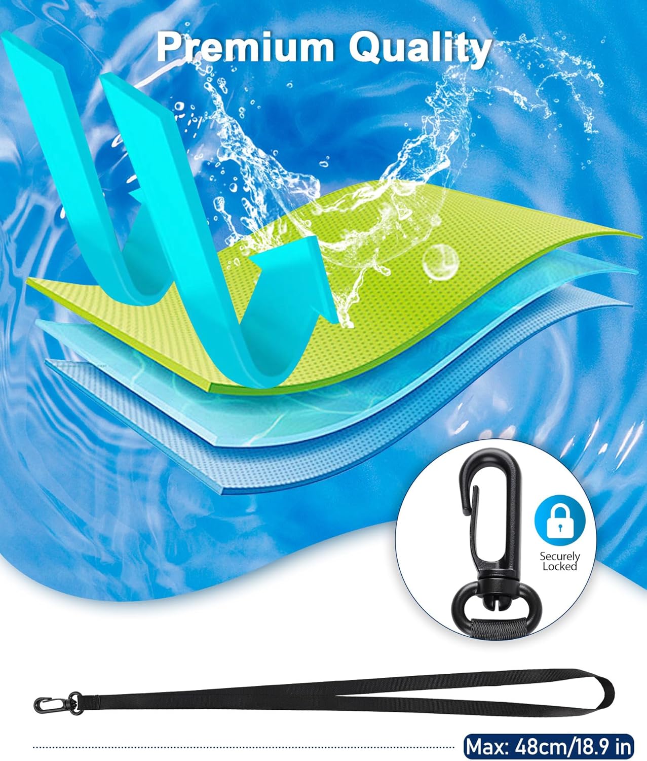 3-Pack Waterproof Phone Pouch for Cruise Essentials 2025, Beach Vacation Essentials for Cruise, Dry Bag for Travel Kayak Accessories, Water Proof Case for iPhone 15 14 13 12 Plus Pro Max Galaxy Pixel