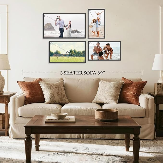 BSIMB Large Digital Picture Frame 21.5 Inch, 64GB Touchscreen 1920x1080 FHD WiFi Digital Photo Frame Electronic Remote Control, Share Pictures/Videos via App/USB/SD Easy Setup Gifts for Mom, Black