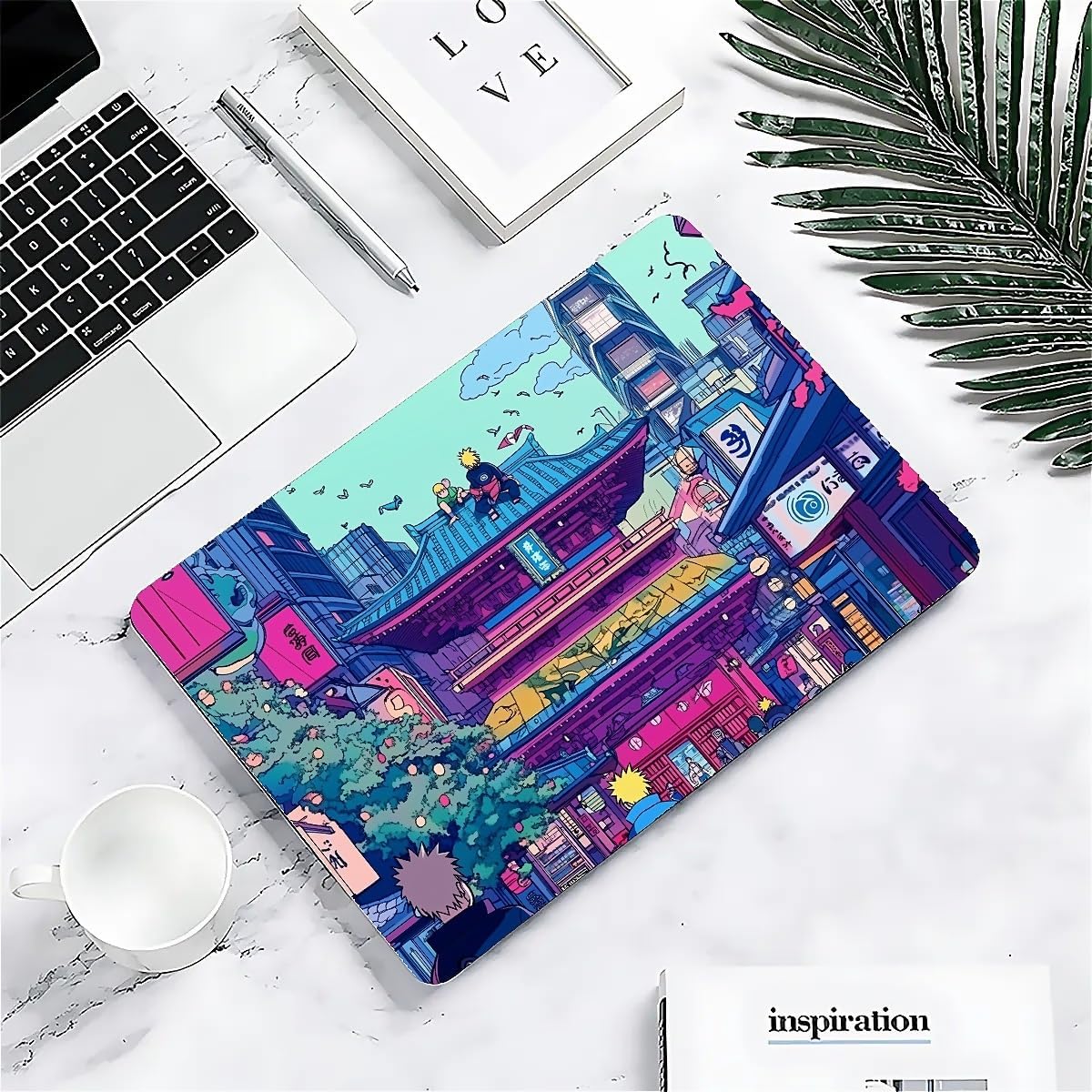 Compatible with MacBook Air 13.3 13.6 Inch Case 2022 2021 2020 2019 Plastic Hard Shell Case Cover,13.6 Air (A2681) M2 2022, Traditional Japanese Architecture