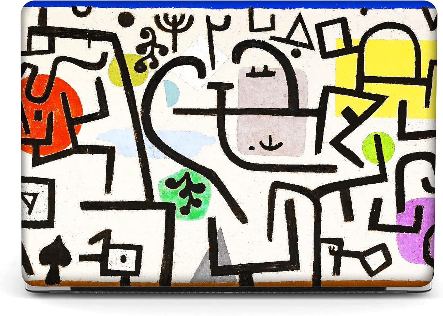 Berkin Arts Compatible with MacBook Air 13 inch Cover, 2022-2018 Release A2179/A2337 M1 with Touch ID with Keyboard Cover & Screen Protector Naive Art (Picture of A Journey by Paul Klee)