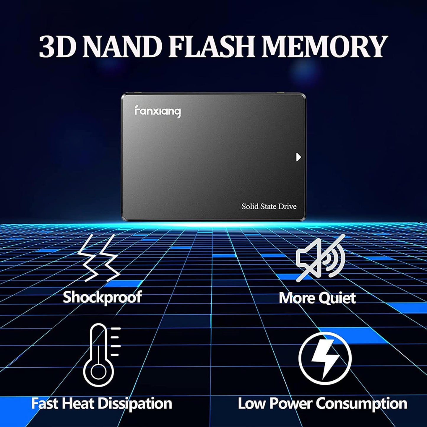 S101 128GB SSD SATA III 6Gb/s 2.5" Internal Solid State Drive, Read Speed up to 550MB/sec, Compatible with Laptop and PC Desktops(Black)