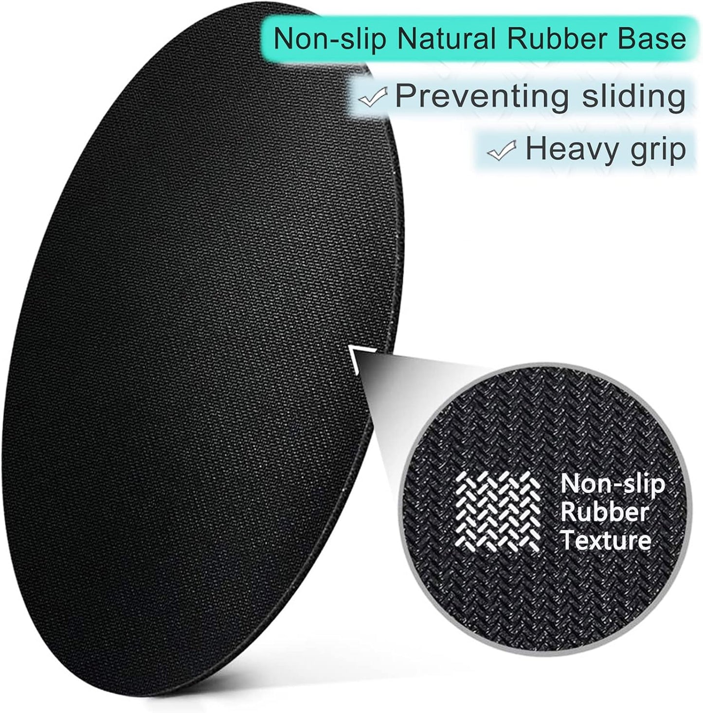 ITNRSIIET Round Mouse Pad with Stitched Edge Premium-Textured Waterproof Non-Slip Rubber Base Desktop Protection Mat Diameter 8.7 inches, Green Marble Gold