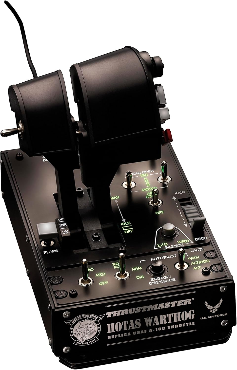 Thrustmaster HOTAS Warthog Dual Throttles for Flight Simulation, Official Replica of the U.S Air Force A-10C Aircraft (Compatible with PC)