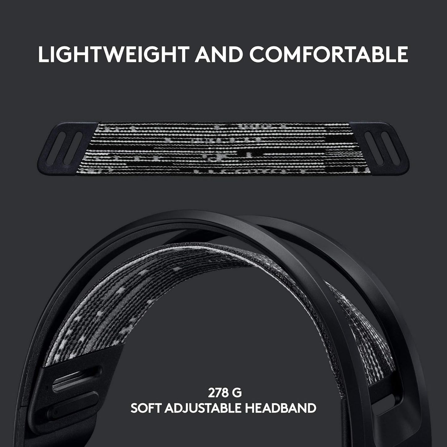 Logitech G733 Lightspeed Wireless Gaming Headset + Litra Beam LX Premium Dual-Sided RGB LED Streaming Key Light - Black