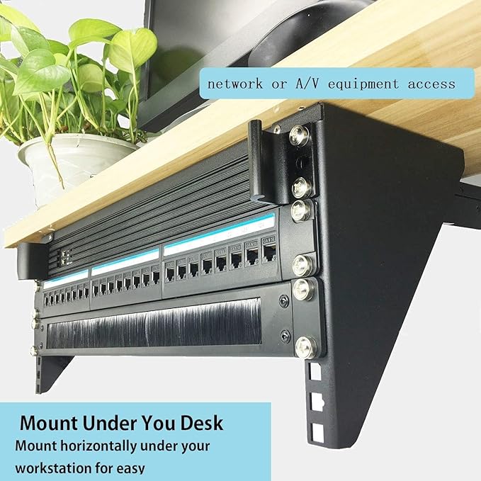JINGCHENGMEI 6U Vertical Wall Mount Rack-Heavy Duty 125 Capacity Small Server Rack Mounting for 19 inches IT, AV, Studio, Network Equipment (6U150)