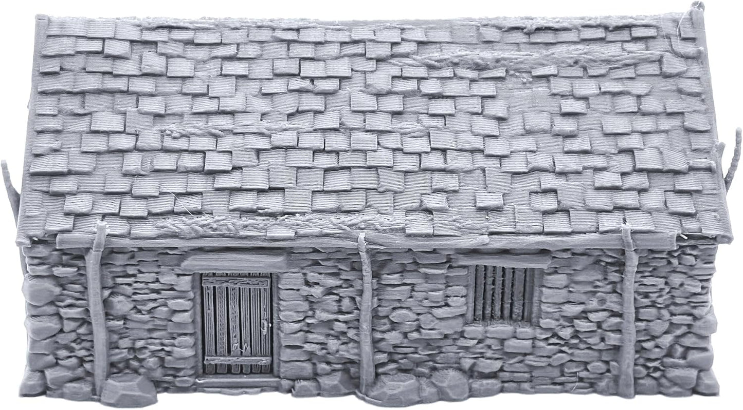 EnderToys The Stone Barn by Printable Scenery, 3D Printed Tabletop RPG Scenery and Wargame Terrain 28mm Miniatures