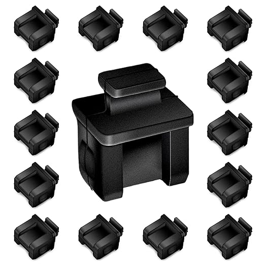 SFP SFP+ XFP Dust Covers Caps Suitable for Open Slot on Network Switch Silicone Type B 50pcs/Pack