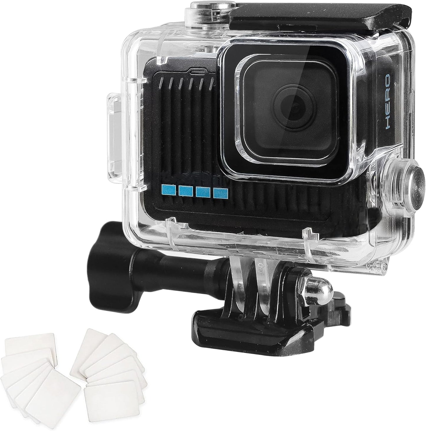 OKFUN Waterproof Diving Protective Case for Go Pro Hero 4K,196FT/60M Underwater Dive Durable Housing for Snorkeling,Surfing&Extreme Sports Hero4K 2024 Action Camera Accessories