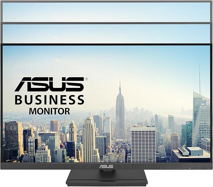 ASUS 27” 1080P Business Monitor (VA27DQFS) - IPS, 100Hz, 1ms, Adaptive-Sync, HDMI, DisplayPort, VGA, for Working and Gaming, Ergo Design, Blue Light Filter, Flicker Free, 3 yr Warranty TAA Compliant