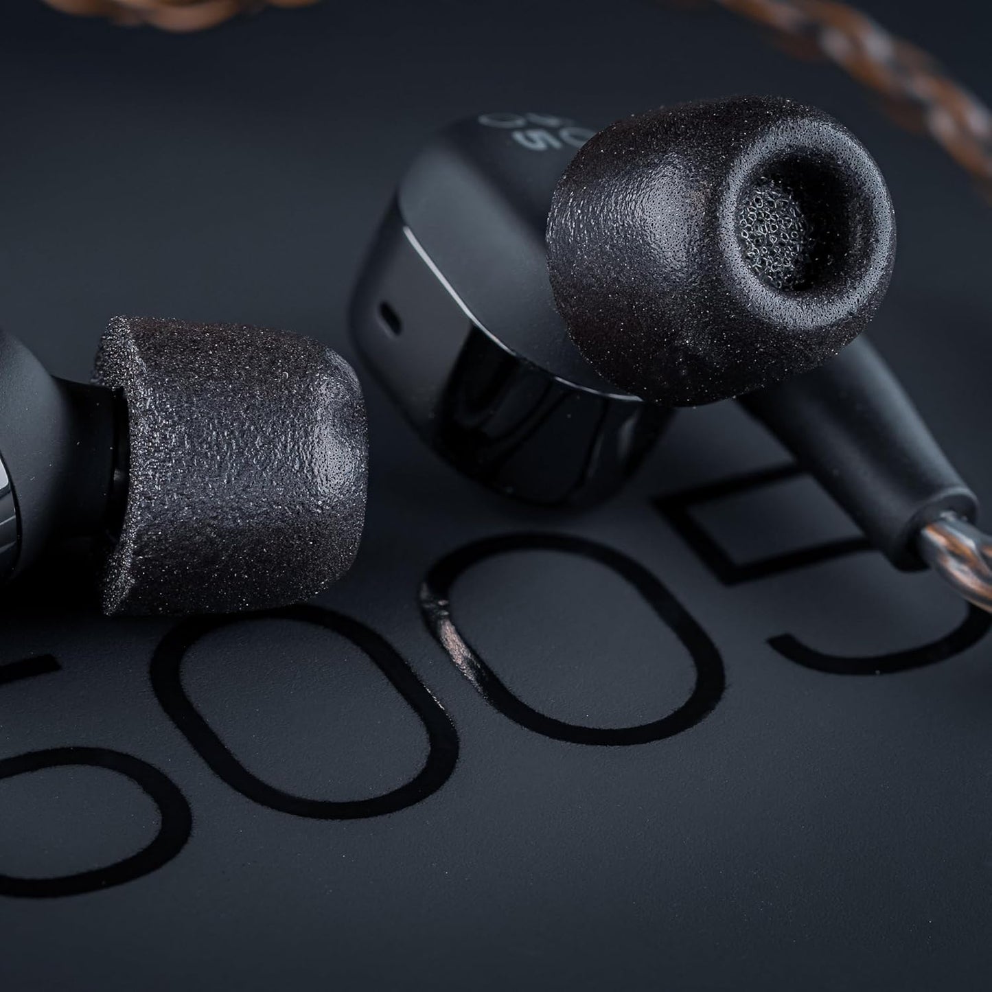 Comply 500 Core Series | Memory Foam Replacement IEM Ear Tips for KZ, Moondrop, FiiO Sennheiser & More | Superior Noise Isolation, Ultimate Comfort, Secure Fit | Black, Medium (3 Pairs)