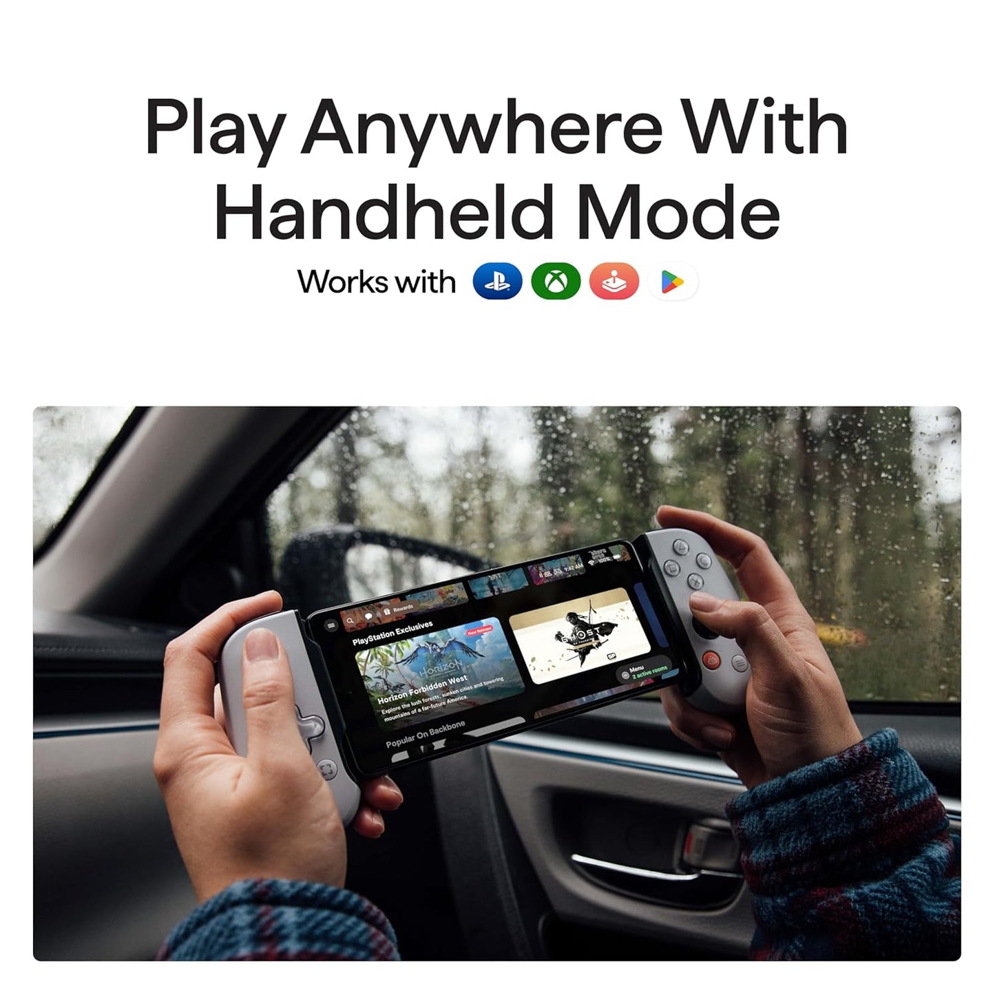 BACKBONE One Mobile Gaming Controller for iPhone (Lightning) - PlayStation Edition - 1st Gen - Turn Your iPhone into a Gaming Console - Play Xbox, PlayStation, Call of Duty, Roblox, Minecraft & More