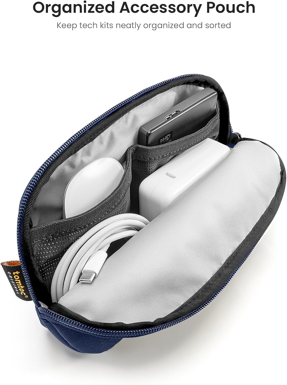 tomtoc 360 Protective Laptop Sleeve Set for 14-inch New MacBook Pro M4/M3/M2/M1 Pro/Max A3112 A3401 A3185 A2992 A2918 A2779 2024-2021, Water-Resistant MacBook Case Bag with Organized Accessory Pouch
