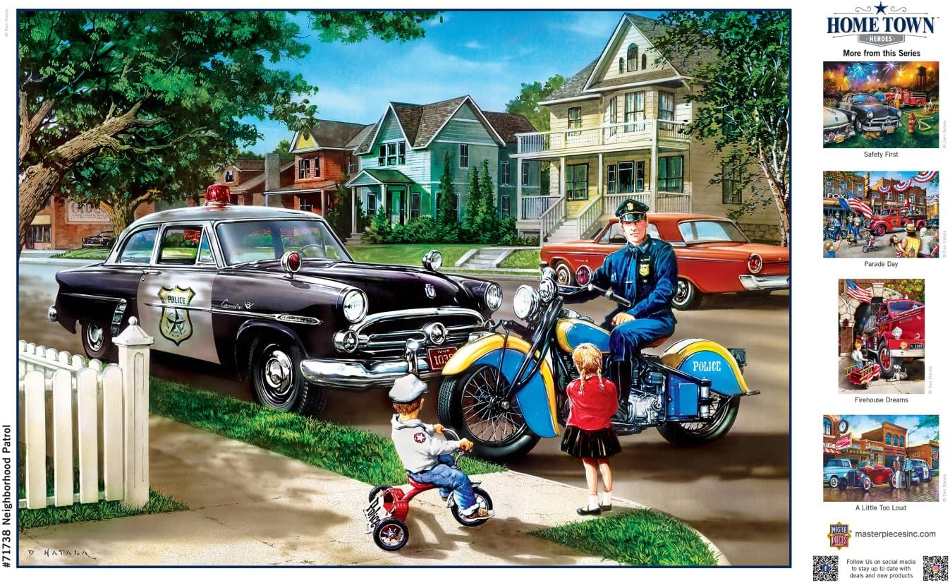 MasterPieces 1000 Piece Jigsaw Puzzle for Adults, Family, or Youth - Neighborhood Patrol - 19.25"x26.75"