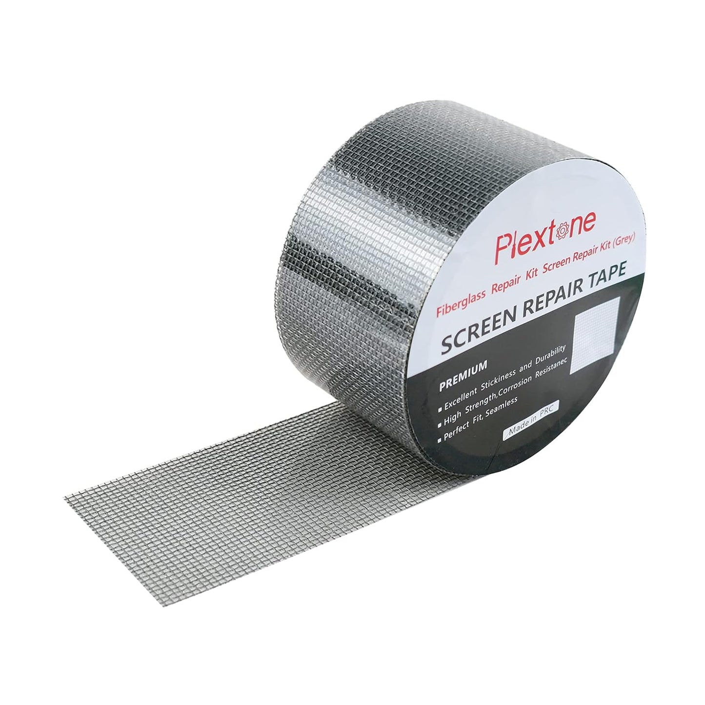 Window Screen Repair Kit Tape Fiberglass Repair Kit for Window Screen and Screen Door Tears Holes 3-Layer Strong Adhesive Window Screen Mesh Repair Waterproof Screen Repair Kit（2"×80"） Grey
