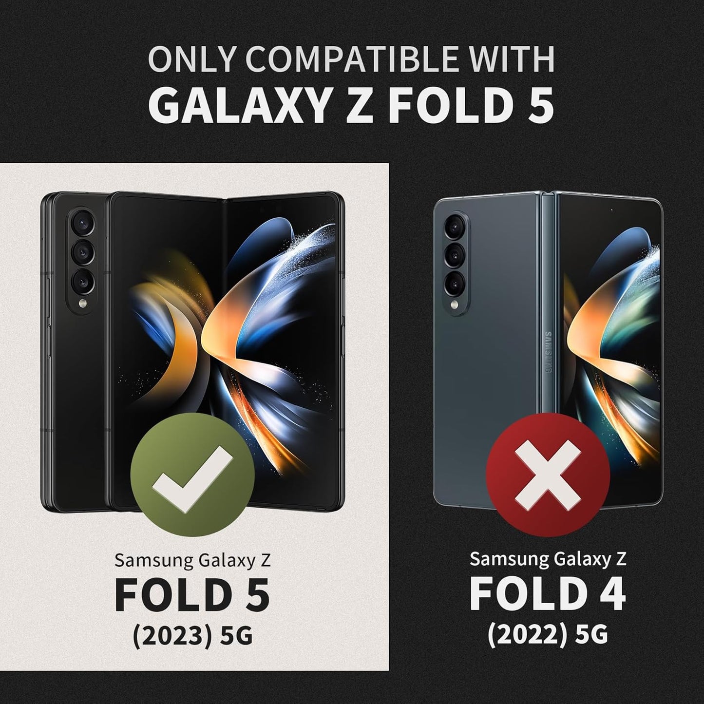 TONGATE for Z Fold 5 Case with Ring Stand, Built-in S Pen Holder & Glass Screen Protector Shockproof Rugged Z5 Phone Case with Slide Camera Cover & Belt Clip for Samsung Galaxy Z Fold 5 2023, Gray