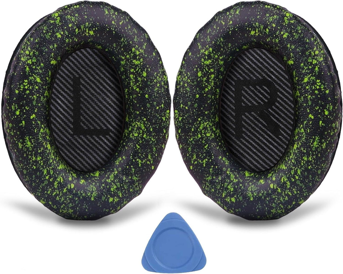 Replacement Ear Pads for Bose QuietComfort 35 (QC35) & Quiet Comfort 35 II (QC 35 ii) Headphones, EarPads Cushions with Noise Isolation Memory Foam, Softer Protein Leather, Added Thickness