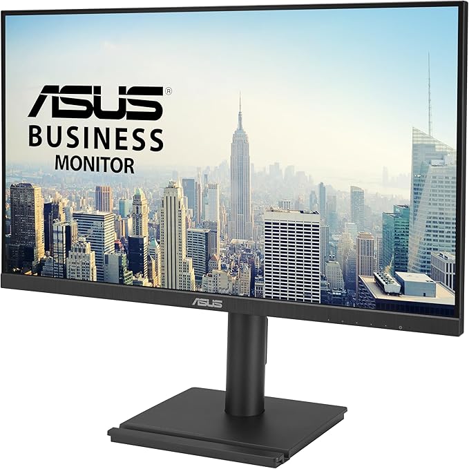 ASUS 27” 1080P Business Monitor (VA27DQFS) - IPS, 100Hz, 1ms, Adaptive-Sync, HDMI, DisplayPort, VGA, for Working and Gaming, Ergo Design, Blue Light Filter, Flicker Free, 3 yr Warranty TAA Compliant