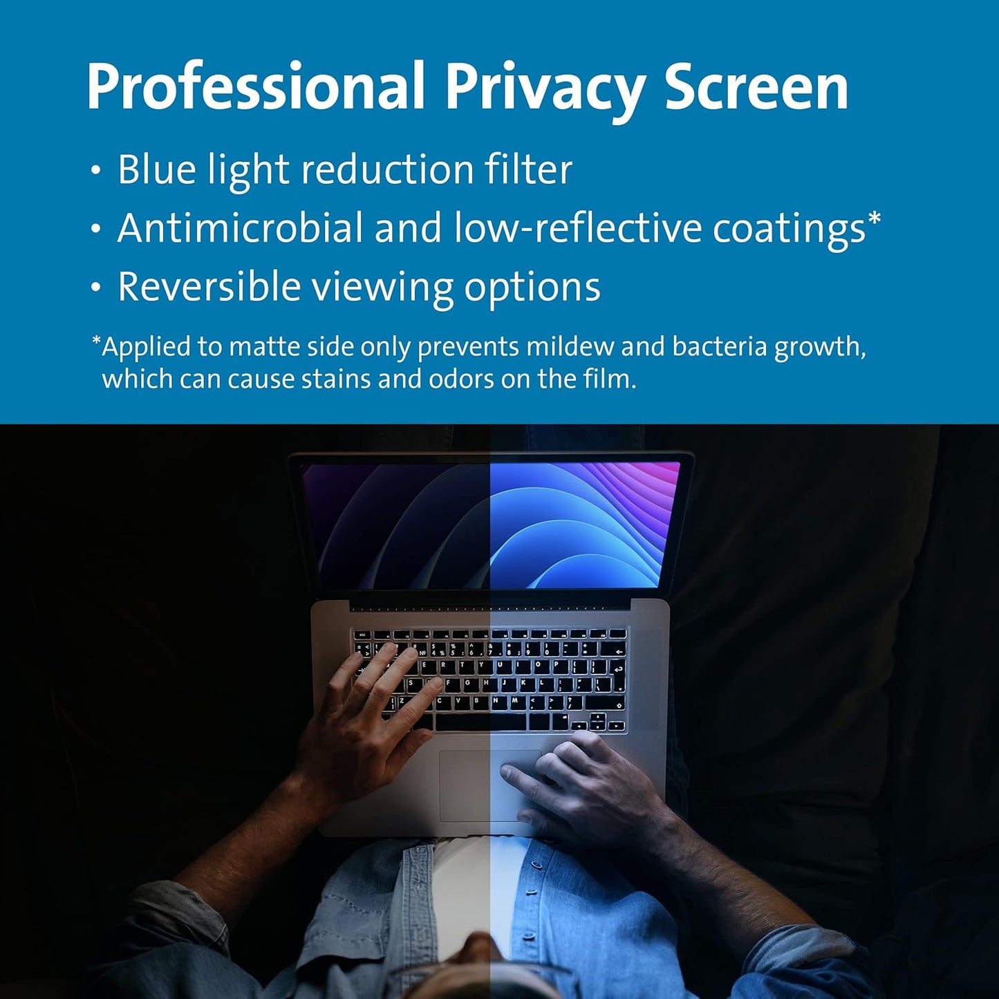 Kensington MagPro™ 13.3" (16:9) Magnetic Privacy Screen for Laptop, Removable 16:9 Laptop Privacy Filter, Anti-Glare, Blue Ray Reduction, Compatible with HP/Dell/Acer/Asus/Samsung/Lenovo (K58351WW)