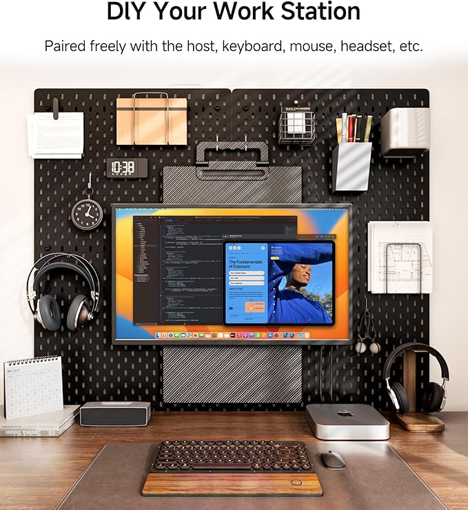 24" 2.5K 180Hz Portable Monitor - Laptop Screen Extender 112% sRGB Wide Color HDR HDMI USB C Travel External Display with Stand Gaming Monitor for Computer PC Phone Game Console