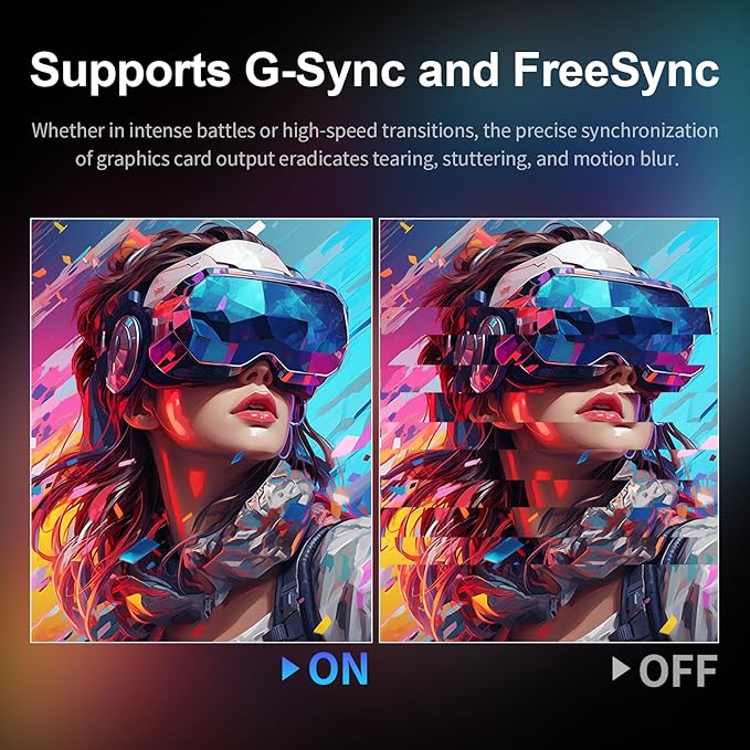 23.8-inch 180Hz Gaming Monitor,Full HD (1920 x 1080),100% sRGB Fast-IPS Panel Computer Monitor, VESA 75 * 75mm Compatible, 1000:1 Contrast Ratio, HDMI & DP & USB Ports (R23 Blitz)