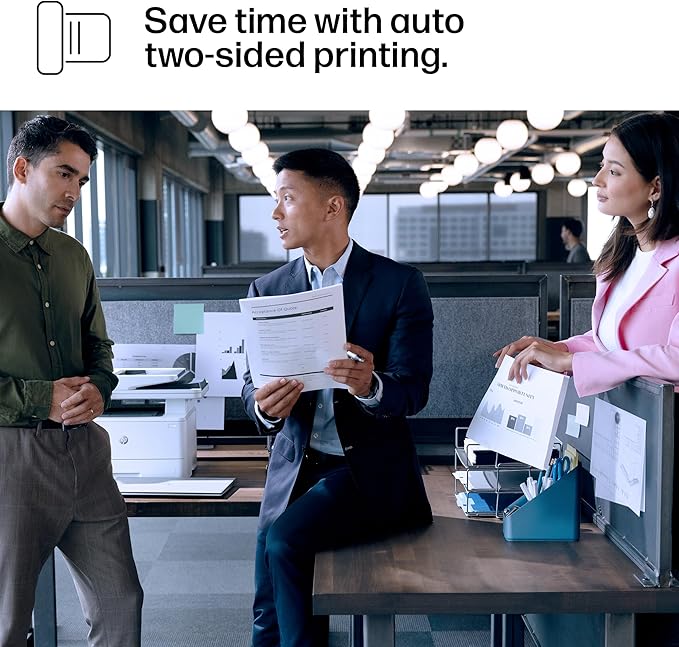 HP Laserjet Pro MFP 4101fdw Wireless Black & White All-in-One Laser Printer, Scanner, Copier, Fax, Best-for-Office (2Z619F)