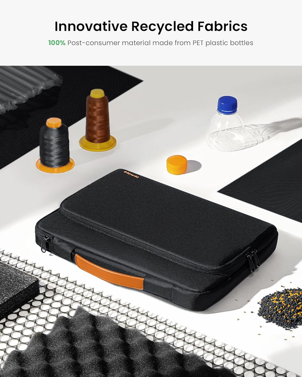 tomtoc 360 Protective Laptop Carrying Bag for The New Razer Blade Pro 17, HP ENVY Laptop 17 Inch, Dell Inspiron 17 3000 Laptop, ASUS ROG ZEPHYRUS S 17.3 Inch, Notebook Bag with Accessory Pocket