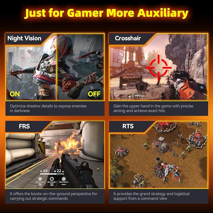 34 Inch Ultrawide Gaming Monitor - 21:9 WQHD 3440 x 1440 R1500 Curved Computer Monitor for Gamer, 180Hz 1ms AMD FreeSync PIP/PBP Crosshair TÜV Eye Care, HDMI 2.0 & DP1.4, Tilt/Height/Swivel Stand