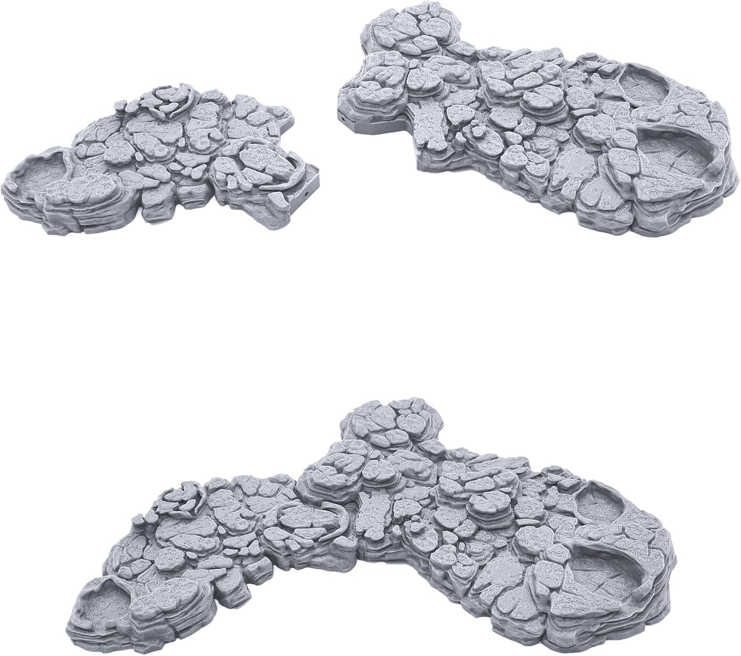 EnderToys Grotto Floors by Printable Scenery, 3D Printed Tabletop RPG Scenery and Wargame Terrain 28mm Miniatures